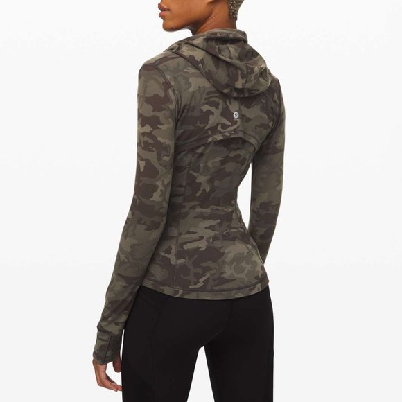 Lululemon Hooded Define Jacket Nulu Incognito Camo Multi Gator Green C6 - Picture 3 of 7